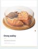 Bamboo Butter Dish with Lid - Cake & Cheese Storage Box