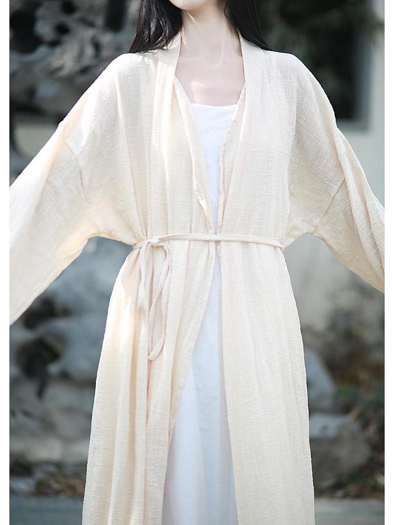 Retro Zen Belted Cardigan: Literary Style, Sun Protection, 3 Colors.