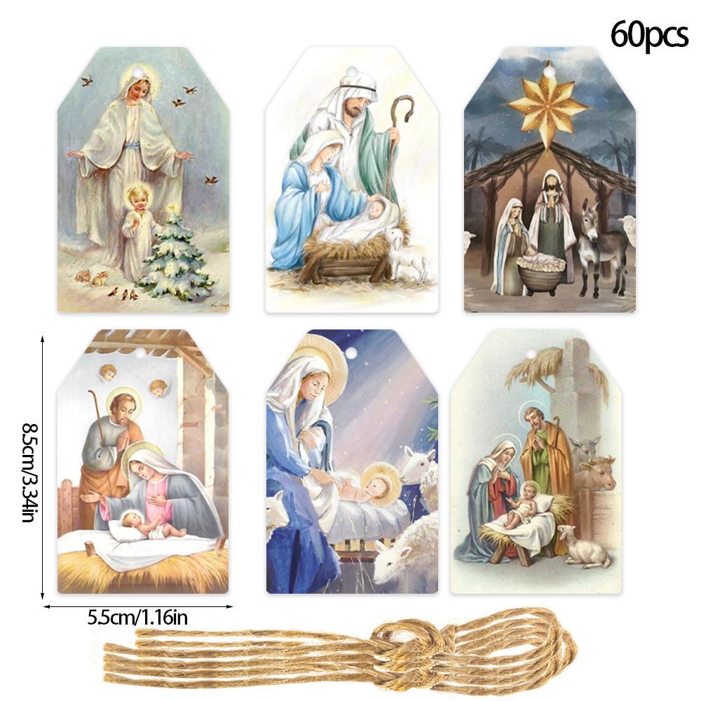 Themed Christmas Paper Gift Tags With Vintage Snowman For Festive Event Decor