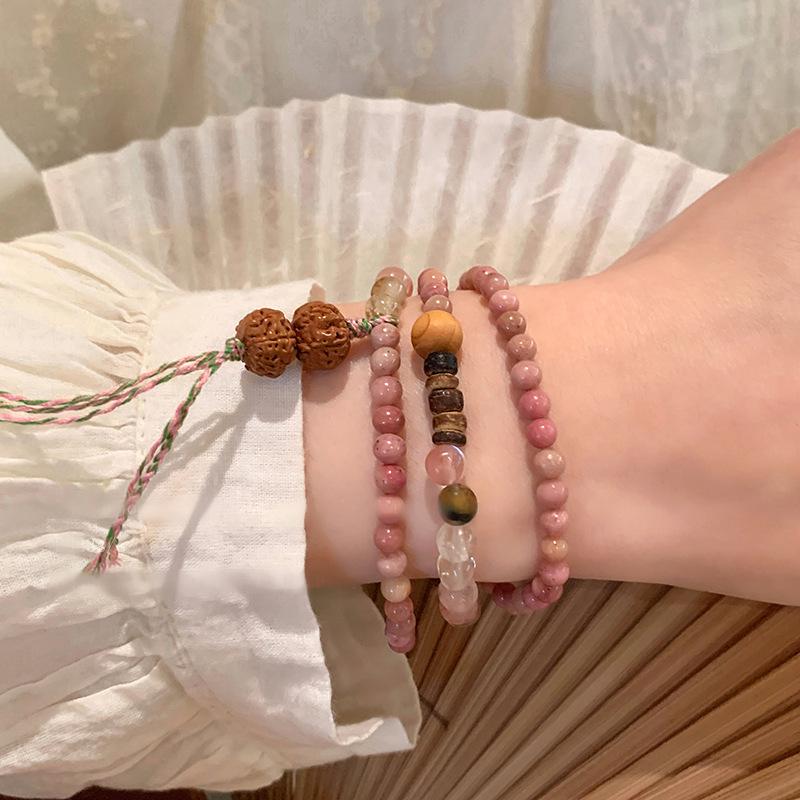 Elegant Chinese Vintage-Inspired Beaded Bracelet: Modern Luxury Women’s Jewelry