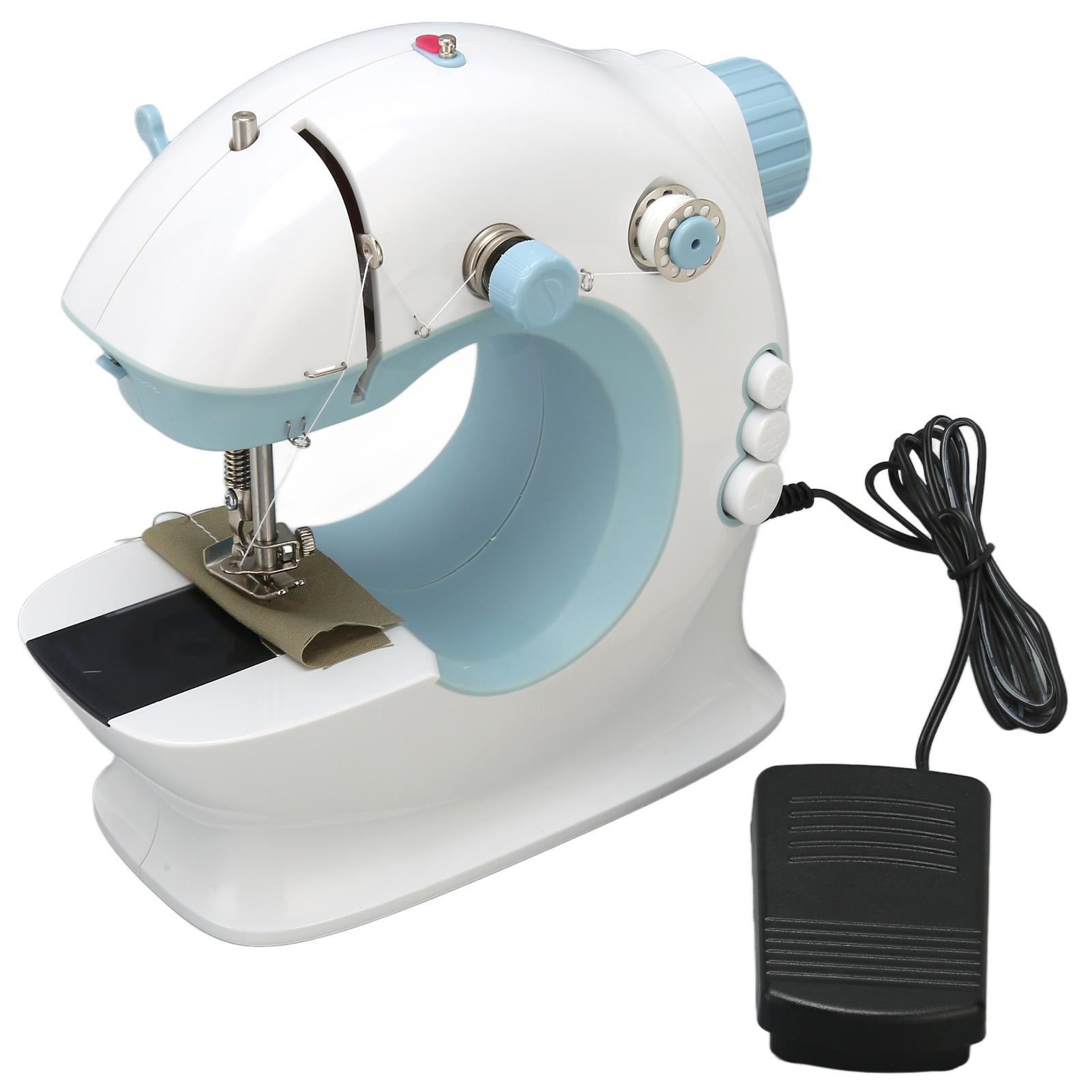 

Мини швейная машина 2 режима переключения двойной источник питания многофункциональная электрическая швейная машина для US Plug