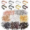 100pcs/lot Metal U Shape Wire Protectors Loops Clasps Connector For DIY Necklaces Bracelets Beading Jewelry Making Accessorie