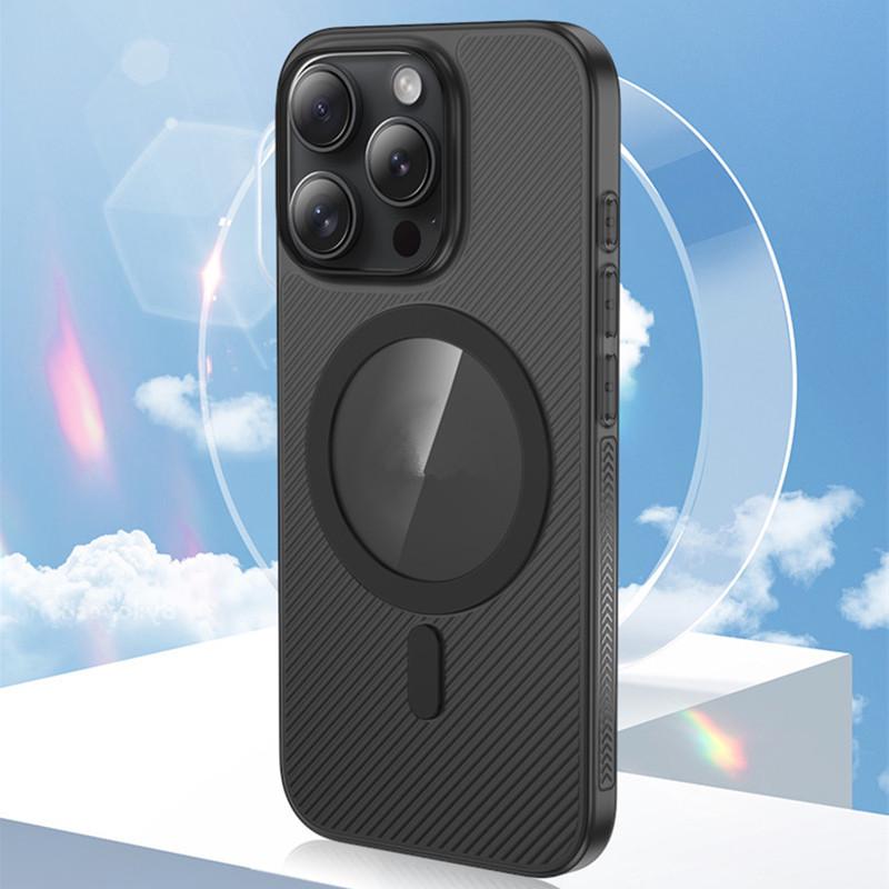 Compatible Magnetic Phone Case for iPhone 16, 16 Pro Max, 15 Pro, 14, 13 - Transparent and Simple Design.