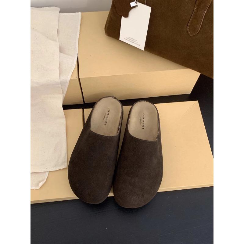 A New Style of Retro Shoes for Women, Thick-soled, Headband, Half-slippers, and A Pair of Slippers for The Lazy