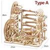 3d Wooden Puzzle Marble Runs Mechanical Puzzles Self Assembly Toy STEAM Educational Toys Model Building Kits for Kids Adult Gift