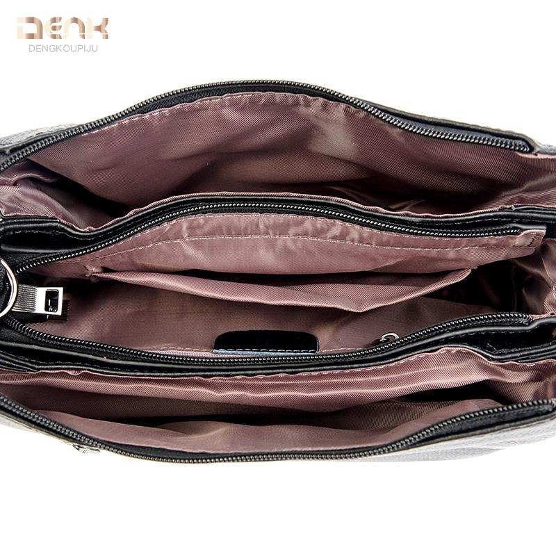 Genuine Leather Bag Middle-aged Mom Bag Fashionable Single-shoulder Bag Versatile Cowhide High-quality Crossbody Bag