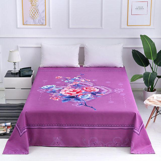 Thicken Brushed Flat Sheet Soft Sanding King Size Bed Sheet Red Wedding Bed Sheet for Cozy Sleep