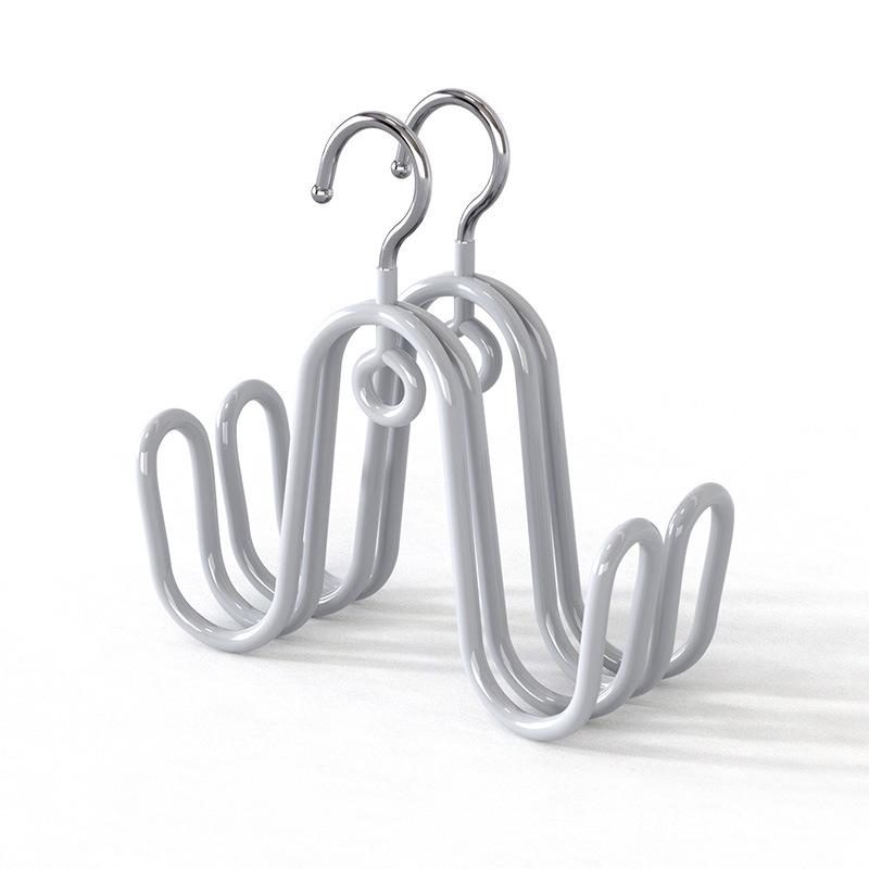Multi-Functional Double Hook Shoe Drying Rack - Windproof Outdoor Sun Drying, 2 Pieces per Set