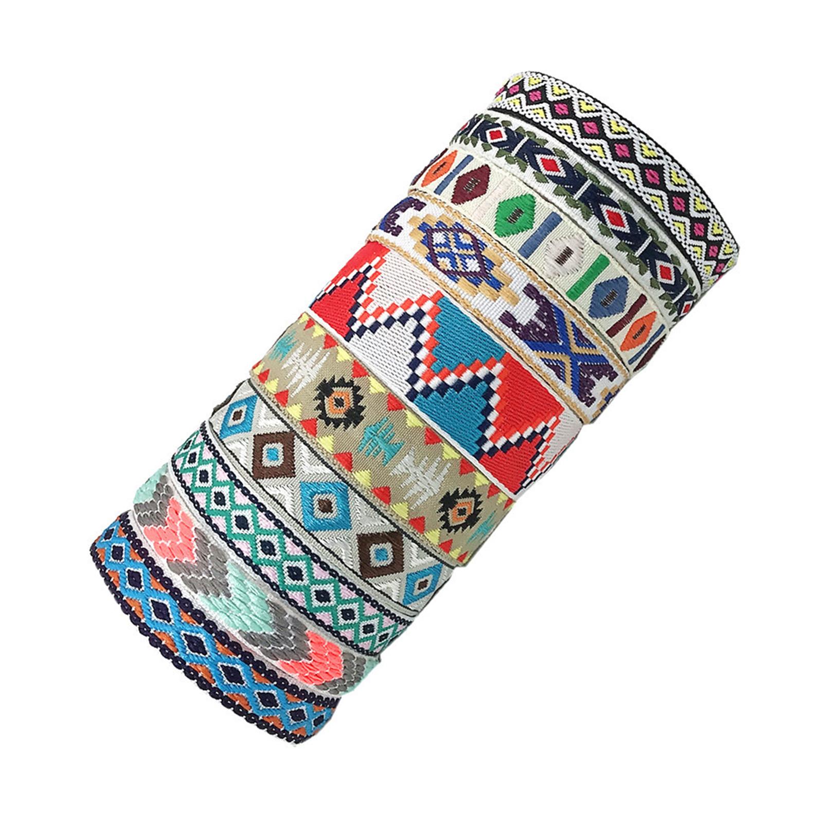 

Набор из 10 богемных плетеных браслетов ручной работы, красочных тканых браслетов дружбы, регулируемых браслетов для женщин и подростков 4