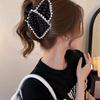 Korean Style Polka Dot Bow Shark Hair Clip - Elegant & Versatile