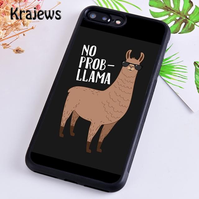 

Krajews cute no drama llama lama Phone Case Cover For iPhone 17 Air 16 15 14 plus 11 12 pro max coque Shell Fundas iPhone 13