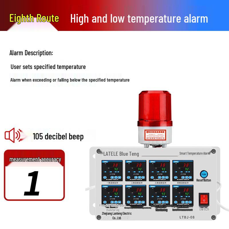 Room High/Low Temperature Alarm for Aquaculture and Oven