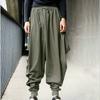 Hip Hop Punk Dance Pants Male High Elastic Waist Harem Vintage Loose Trousers Oversized S-5XL
