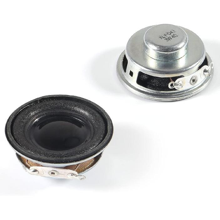 2PCS 1.5" 4Ohm 3W DIY Small Full Range Audio Speaker Stereo Woofer Loudspeaker for Arduino and DIY Speaker