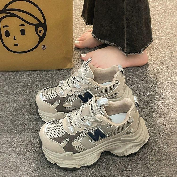 High-value campus style shows high dad shoes for women's spring and autumn versatile trendy casual sports shoes for women