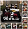 Lightweight 3D Cartoon Bedding Set, Children's Down Duvet Cover, 2/3-piece Set, Anime Fan Boy Room DE135 * 200 Soft and Comfortable Cover