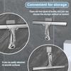 Stainless Steel Shower Squeegee Household Bathroom Doors Hanging Hooks Window Mirror Glass Silicone Scraper Cleaning Tool