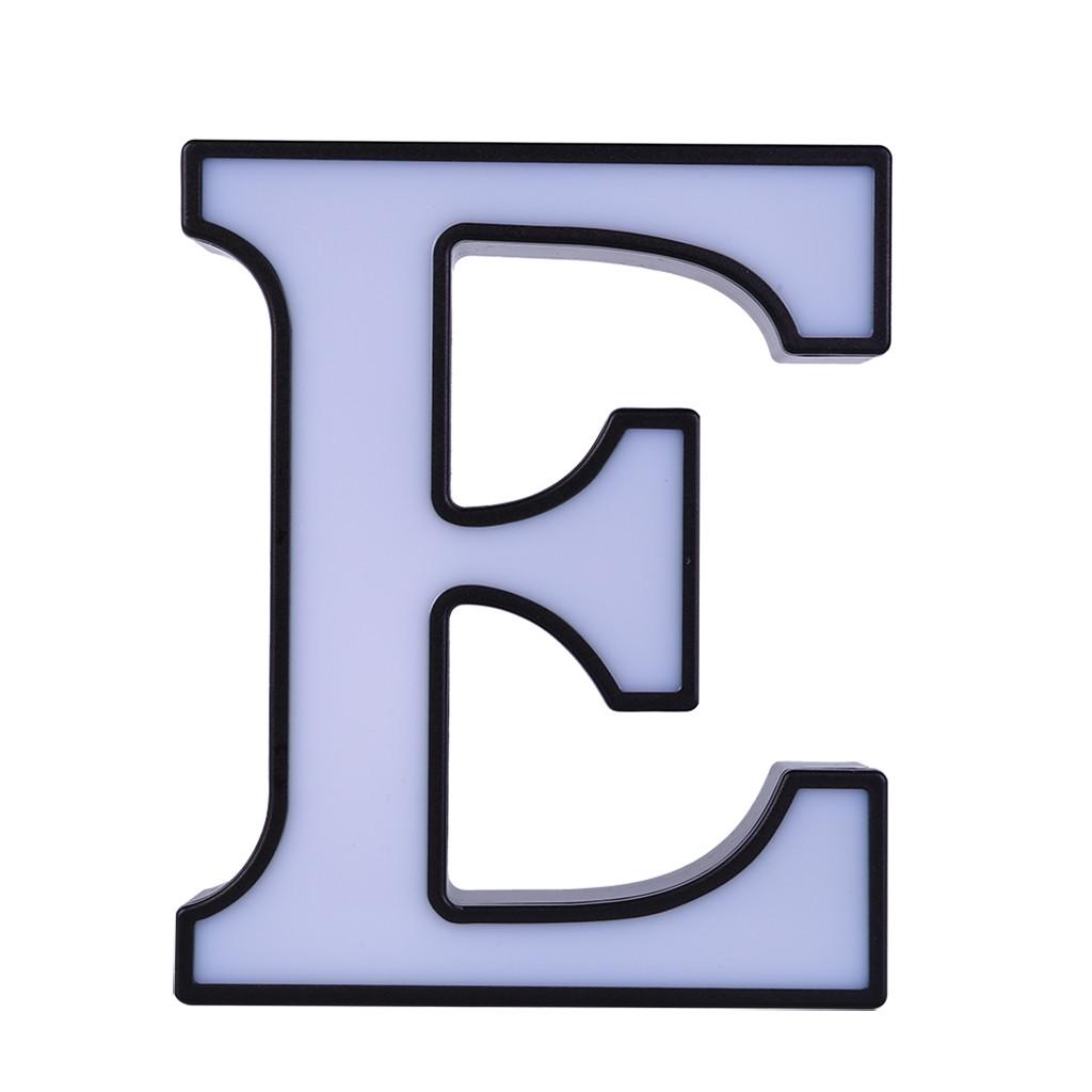 Creative LED Letter Lights Night Light Plastic English Letters Light Lamp Decor