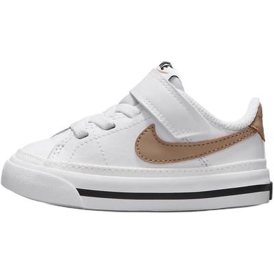 Court Legacy Slip Resistant Abrasion Resistant Low Top Toddler Shoes White Infant And Toddler DA5382-126