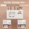 Bezprzewodowy router montowany na ścianie Półka Pudełko do przechowywania WiFi montowane na ścianie Dekoracja ścienna do salonu Uchwyt zasilający Kabel Organizer Pudełko