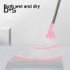 Silicone Broom Set Floor Cleaning Rubber Broom Multifunctional Broom Sweeper Ergonomic Design 45 Degree Bevel Broom