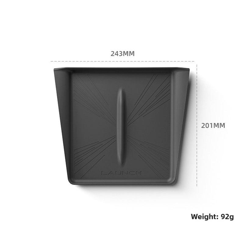 for Tesla New Model Y Juniper/Launch 2025 Wireless Charging Pad Anti-skid Cover Plaid Silicone Car Phone Non-slip Charger Mat