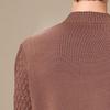 Antonio Men's 100% Cotton Cable Knit Mock Neck Sweater