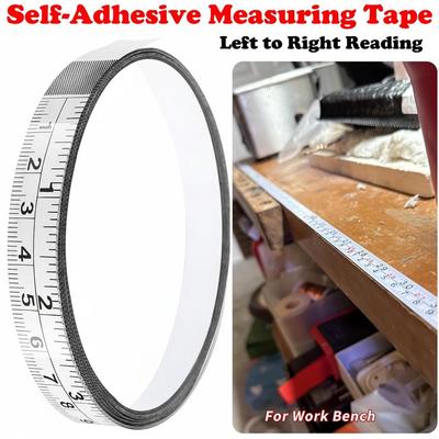 Imperial and Metric Scales Metal Tape Measure Self-Adhesive Adhesive Backed Tape Ruler Woodworking