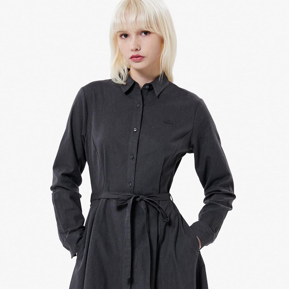 [lacoste] Women's Flannel Woven Long Dress EF996E-55N050