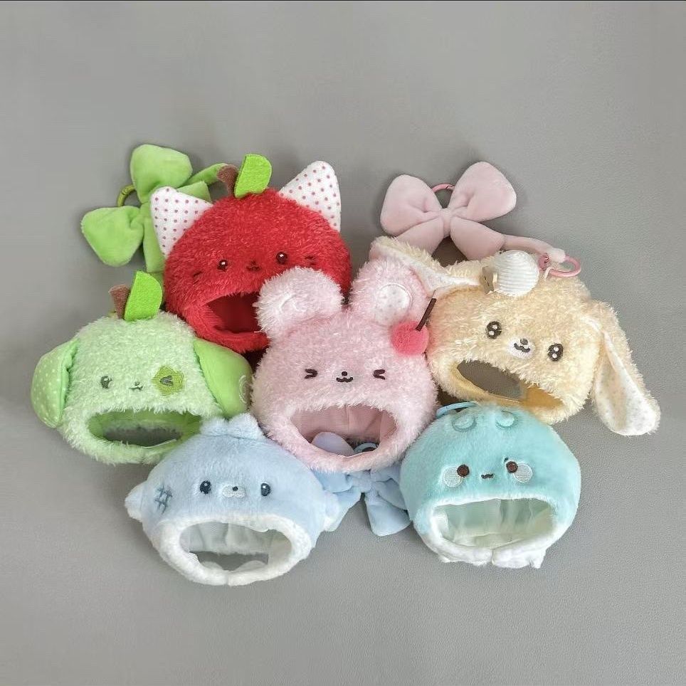 10cm Cotton Doll Headgear Fruit Plush Party Series Cute Plush Doll Clothes Suitable for Small Dolls