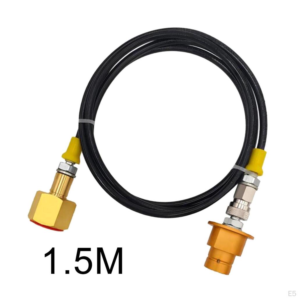 CO2 Adapter Zylinder Nachfüllschlauch Direktanschluss, Verbindungsrohr, Aluminium