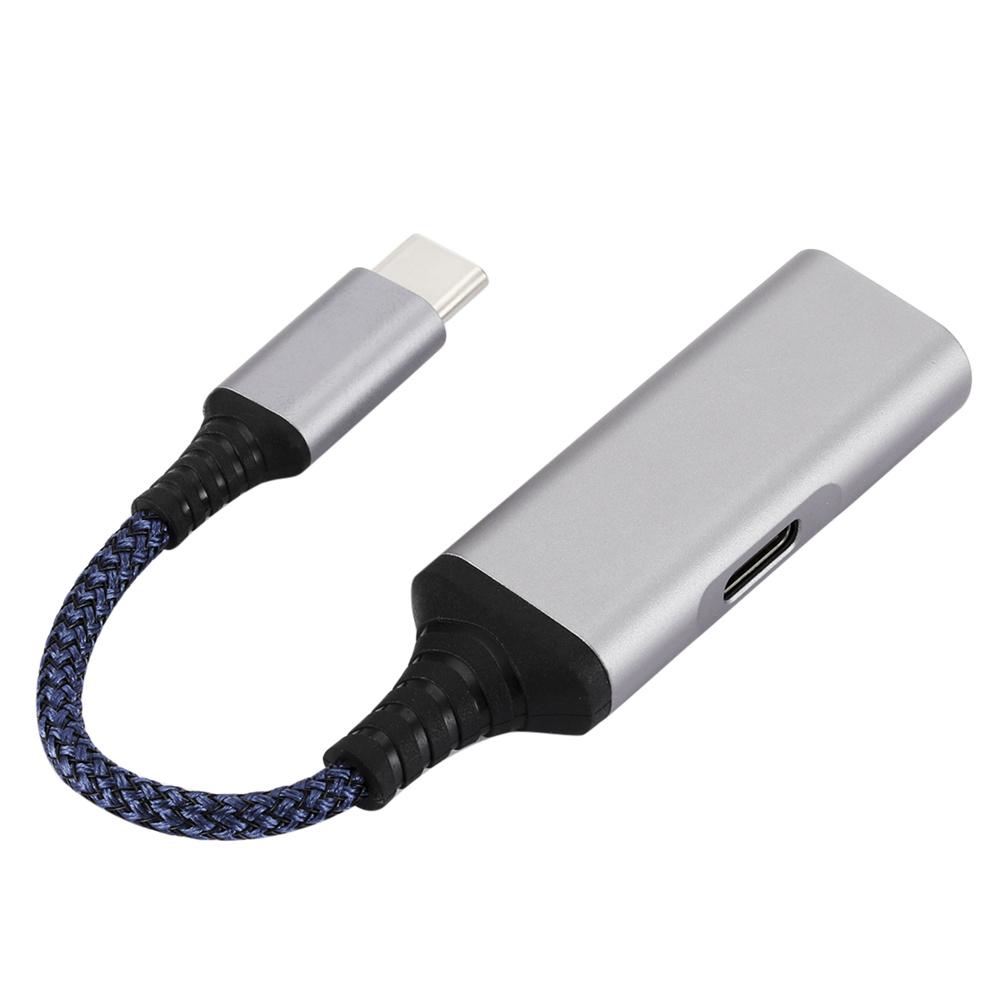 2-in-1 Adapter USB Type C to AUX 3.5mm Headphone And Charger For Samsung Huawei