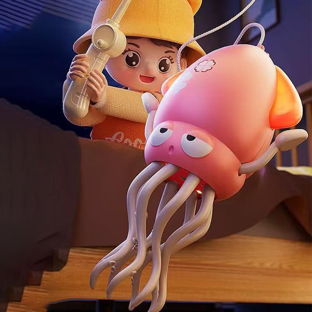 Creative Dancing Octopus Children's Electric Automatic Induction Sound and Light Luminous Squid Baby Simulation Crawling Octopus