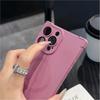 Air-cushion Shockproof Magnetic Case For iPhone 16 15 14 13 12 Pro Max Plus Glass Lens Protection Simple Magsafe Silicone Cover