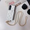 Wallet Card Slot Holder Cover For Samsung Galaxy Z Fold 6 5 4 3 Fold6 Fold 5G Crossbody Lanyard Luxury Leather Phone Case