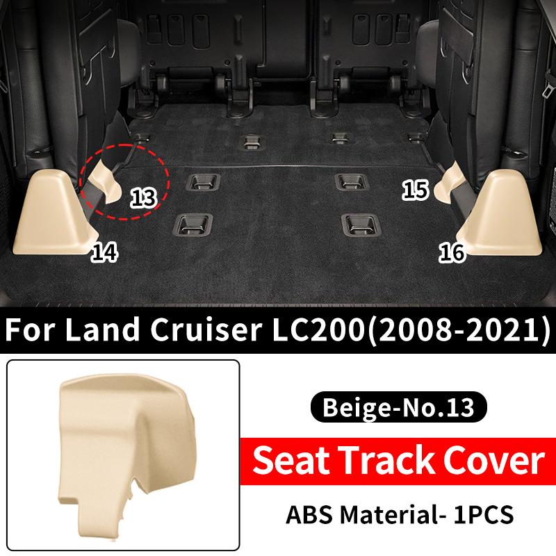 For 2008- Toyota Land Cruiser LC200 200 Car Seat Rail Cover ABS Plastic Protective Trim Guard Caps Set Interior Accessories