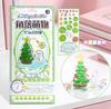 Nouveaux Autocollants Cristal 3D Série Amusante à Empiler Autocollants Arbre de Noël Mignon en Relief Jouets pour Enfants Cadeaux pour Étudiants Autocollants d'Échange