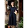 Light Choice, Casual Temperament Structure, Pleated Splicing Design, Short-sleeved Dress/medium and Long Skirt