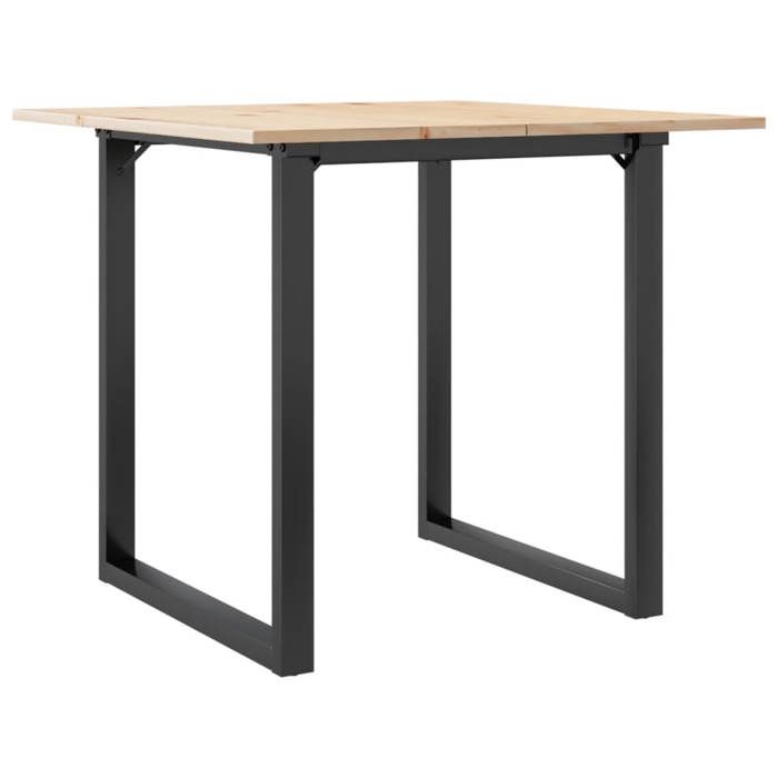 VidaXL Dining Table O-Frame, Dining Table, Kitchen Restaurant Indoor Dining Table, 90x90x75 Cm Solid Pine Wood 3282674