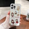 Cute Labubu Transparent Phone Case for iPhone 17/16/14/13/12/11