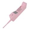 Retro Mobiltelefon Järn Gammaldags Mobiltelefon Mall Dekoration för Fotografering Rosa