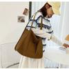 Cotton Cloth Shopper Bag Two-sided Tote Bag Fashion Travel Packs  Female