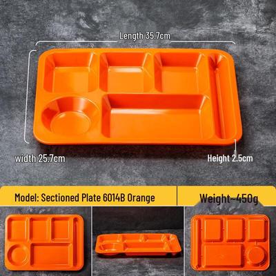 Handon Commercial Melamine Divided Canteen Plate