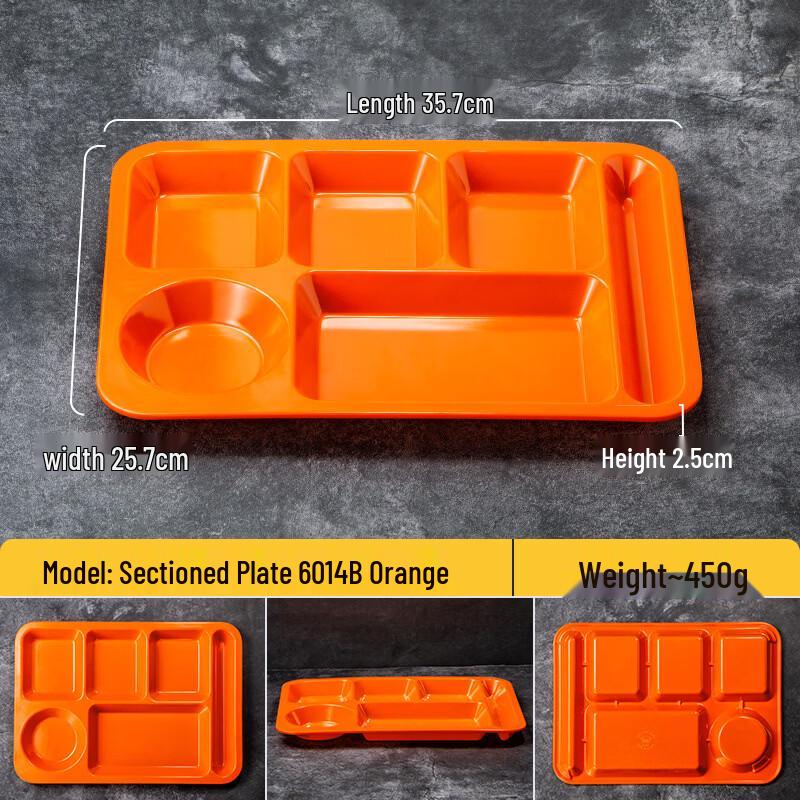 Handon Commercial Melamine Divided Canteen Plate