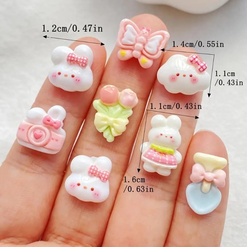 Kleine Hasen Kamera Kreativ Handgemacht DIY Creme Kleber Harz Kleine Accessoires Schmuckmaterialien