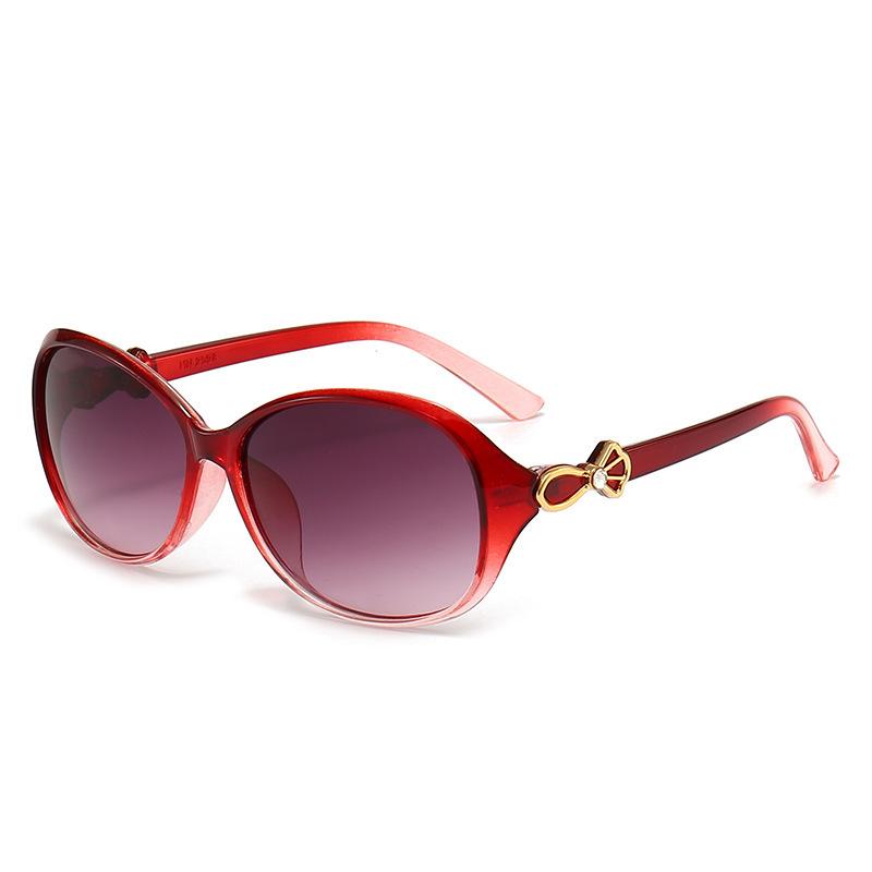 High-End Sunglasses For Women, Fashionable Sunshade, Hanchao Ins Uv Protection With Diamonds, Small Retro.