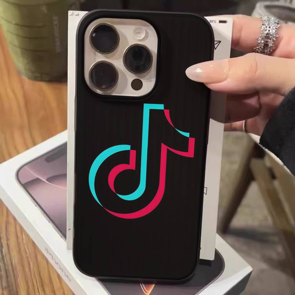 T-TikTok-K For IPhone 17 16 15 14 Plus 13 12 11 Pro Max With Shockproof Protective Phone Cover