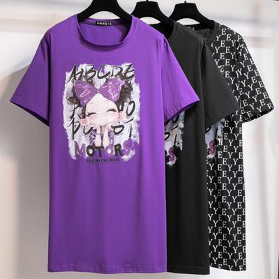 Damen Übergröße Neues Sommer mit einem Designgefühl Kurzarm-Oberteil