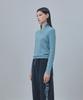 REST&RECREATION Slim Fit Half Zip-Up Knit - Light Blue