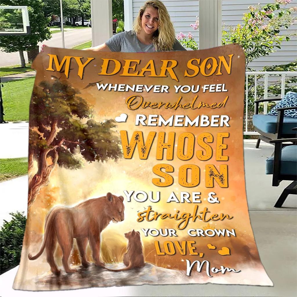 Personalized Letter Gift Soft Throw Blanket for Home Bedroom Sofa Travel Picnic Office Kids Cover HD Quality